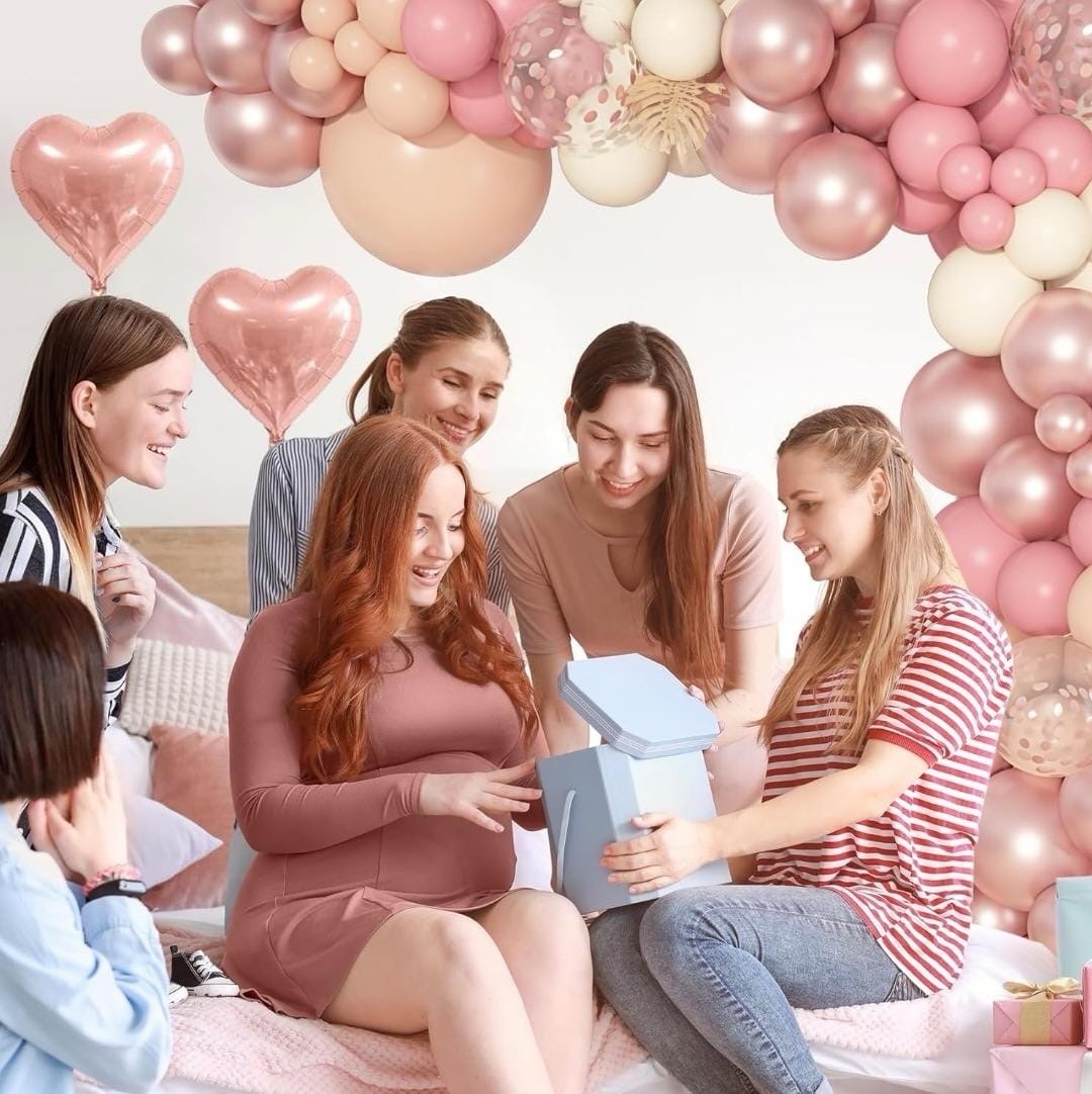 Dusty Pink Balloon Arch Kit Blush Rose Gold Baby Shower Wedding Decor