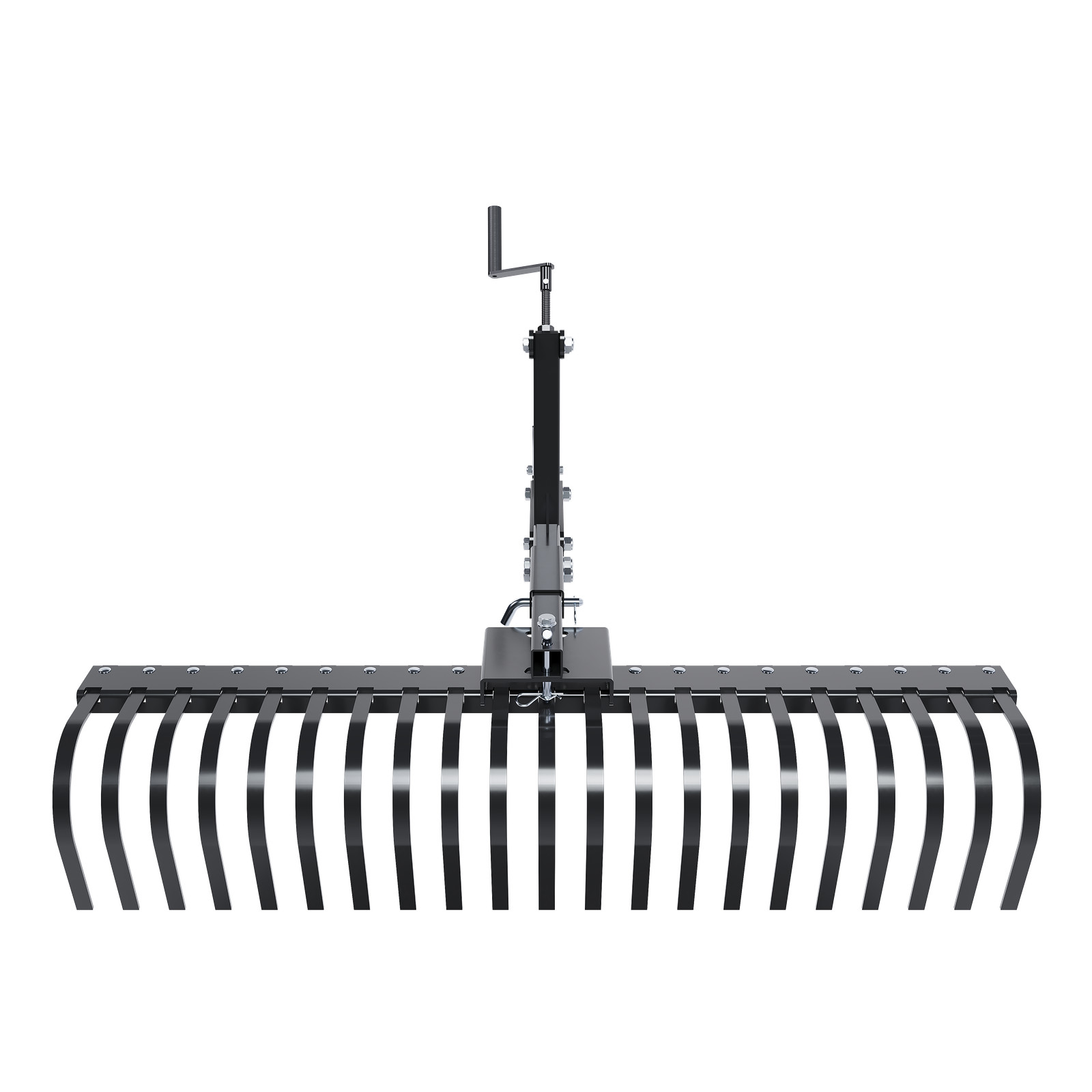 For ATV UTV Lawn Garden Tractors 60" Landscape Rake W/1 Point Hitch Lift Steel