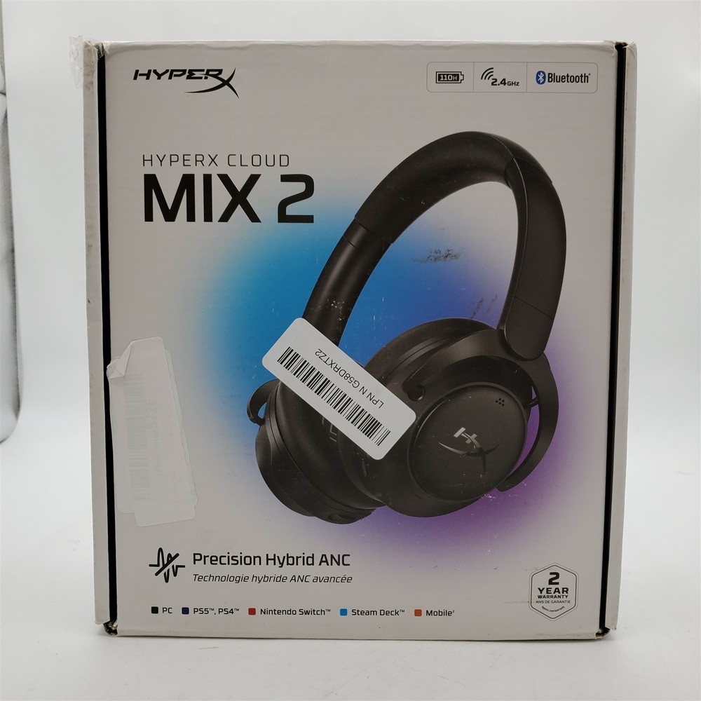 HyperX Cloud Mix 2 Dual Wireless Over-Ear Headphones – Black