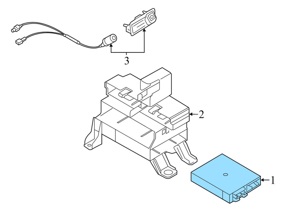 2012-2014 AUDI A7 QUATTRO - REAR VIEW / Reverse Camera Control Module