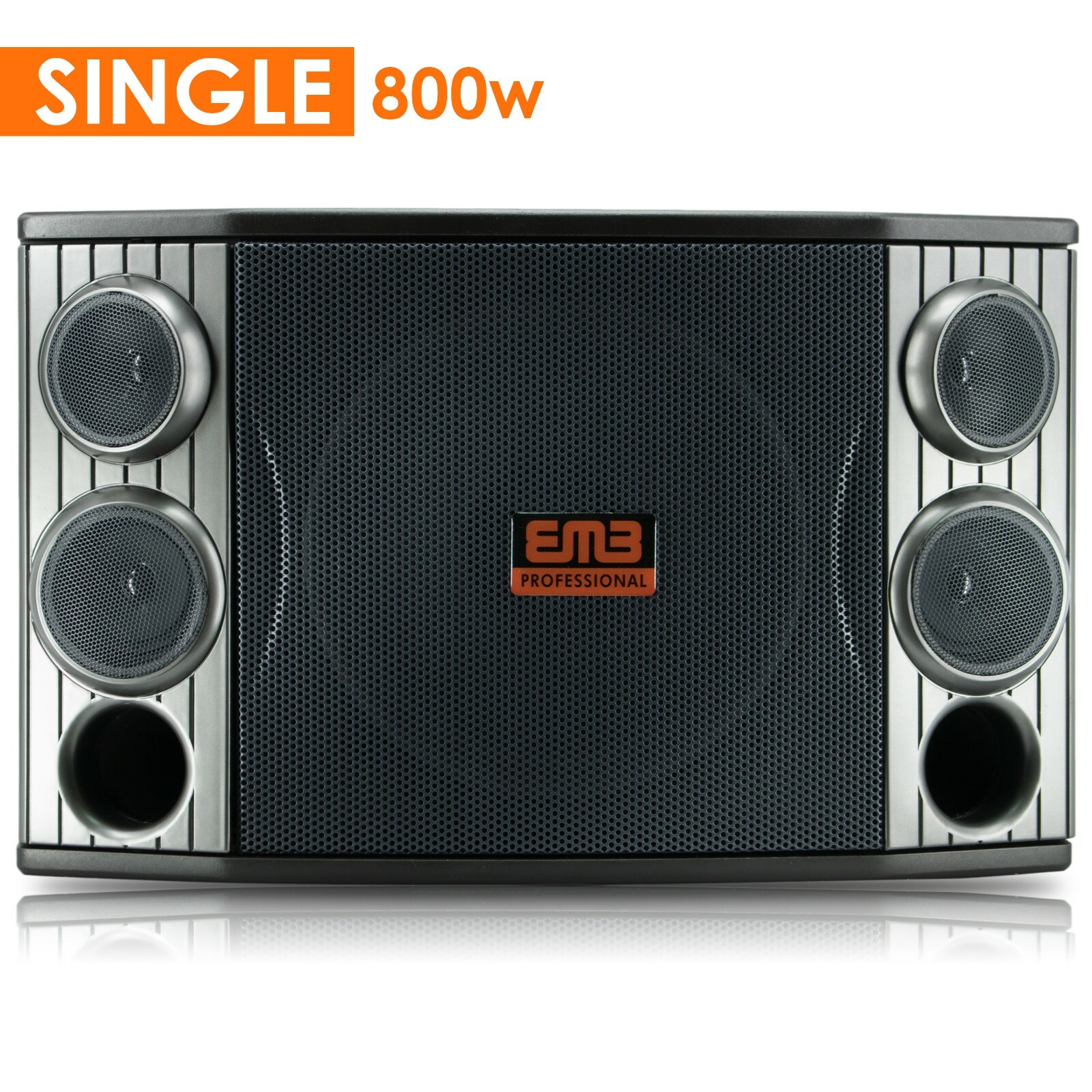 Brand New EMB KTV800 800W 10" 3-Way Karaoke Speaker KTV with Bass Reflex