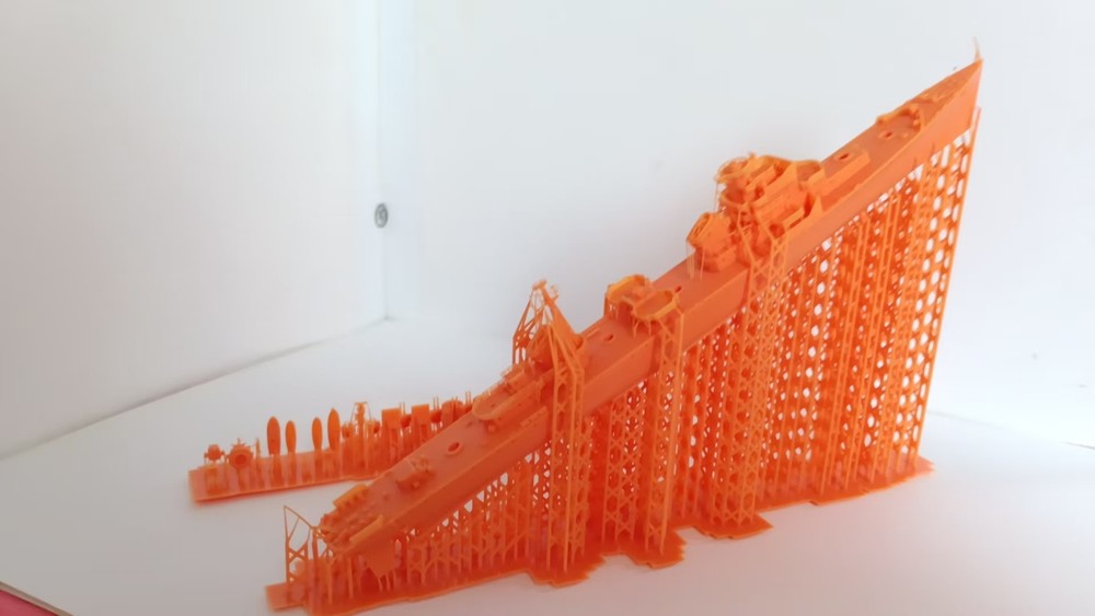 1: 700 Soviet made Type 40 Destroyer 3D Printed Model