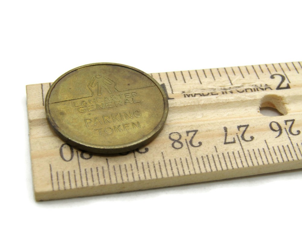 Lancaster General Parking Token Gold Tone