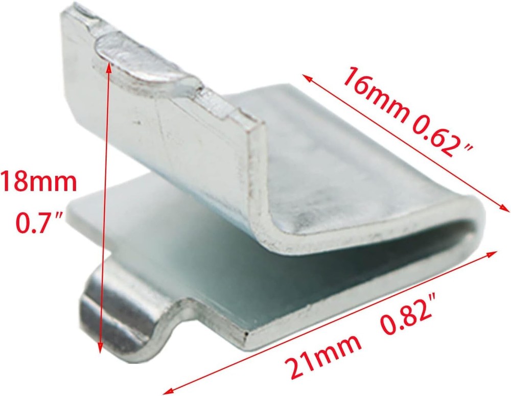 14 Pieces Silver Adjustable Steel Pilaster Shelf Clip Support,