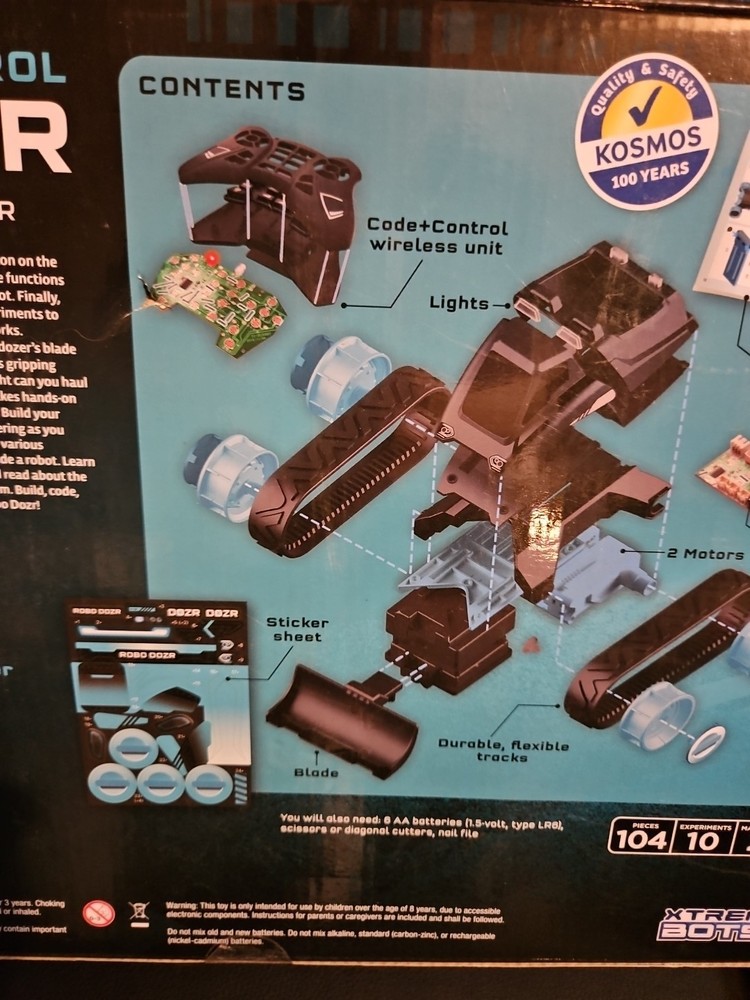 NEW Thames & Kosmos Code+Control Robo Dozr Engineering & Robotics Kit