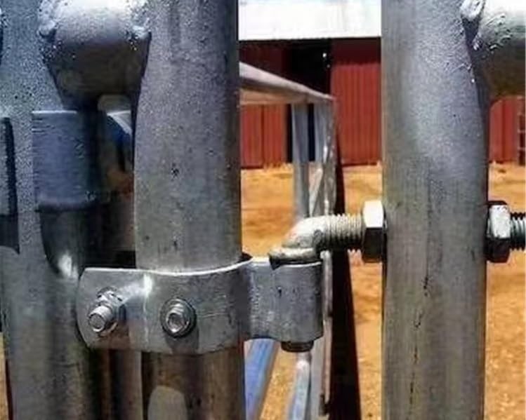 J-Bolt Post Hinge with 5/8" Hinge Pin Galvanized Post Gate Hinge for 6" (2 Pcs)