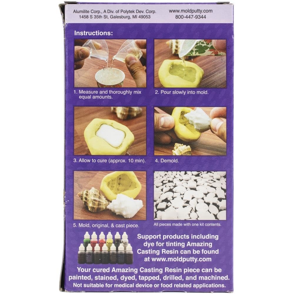 Amazing Casting Resin Kit – Fast-Curing Resin for Mold Making – Includes Two ...