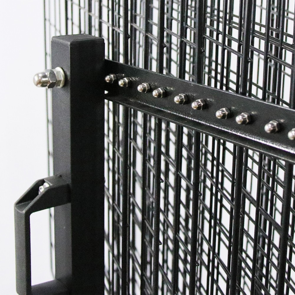 12-Panel Large Freestanding Drying Rack Mobile Vertical and Page-turning Type