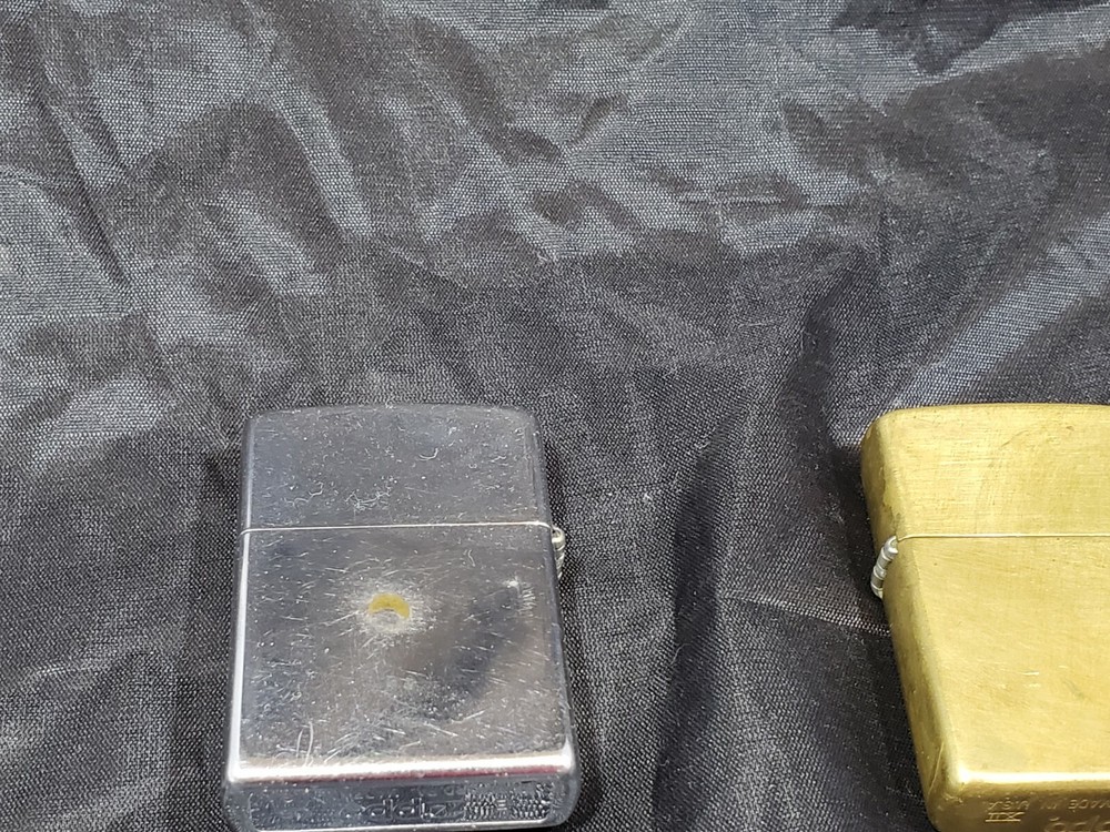 Three Zippo Lighters & One Ronson Lighter Cigarette Case