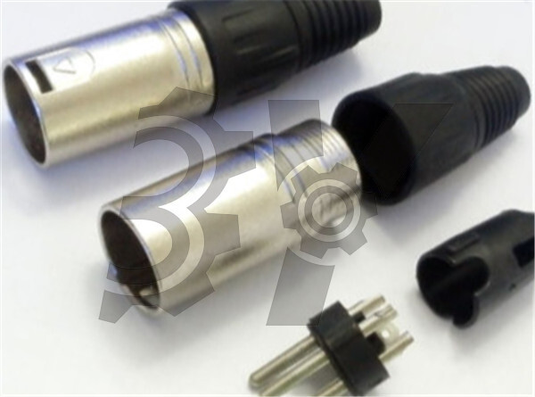 1PCS MicrophPatch Plug Connector XLR Male 3-pin NEW