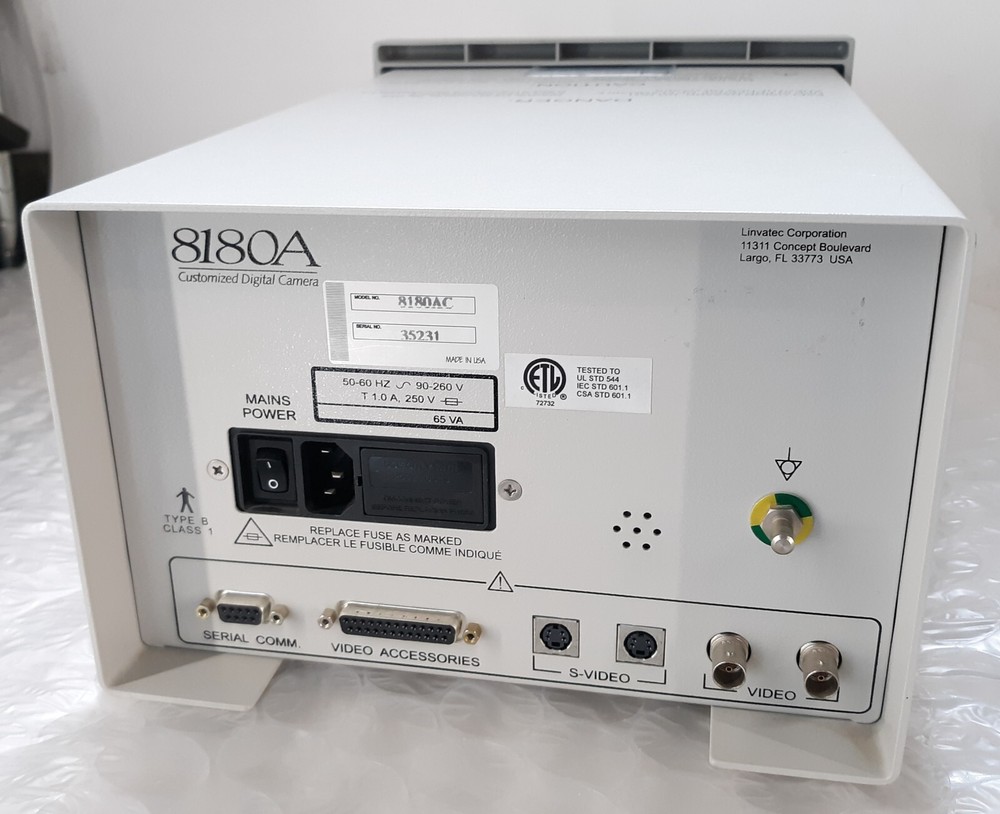 Linvatec 8180A Customized Digital Camera w/ Power Cord