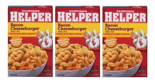 Hamburger Helper Bacon Cheeseburger Creamy & Cheese Sauce 3 Pack