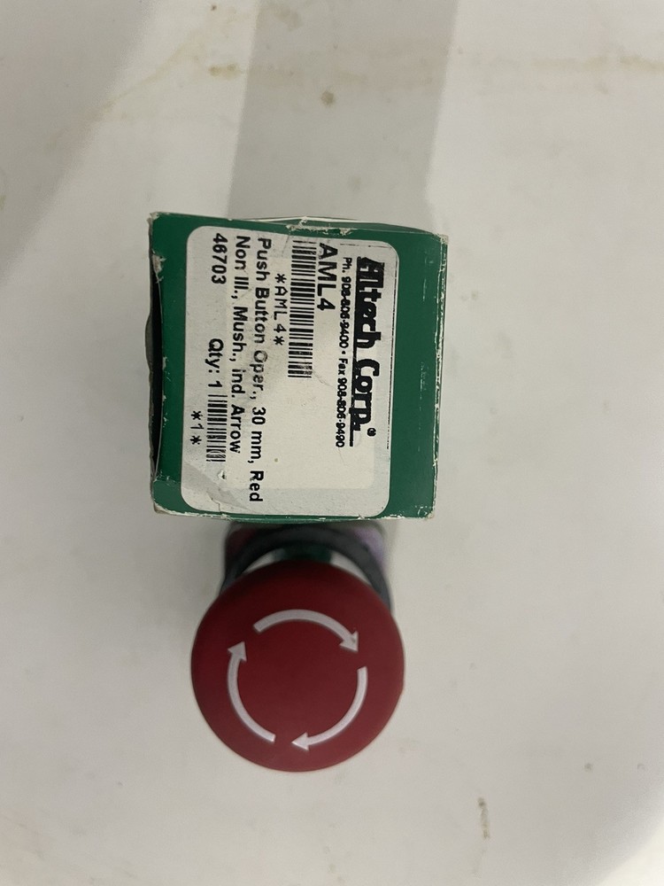 NEW TEKNIC AML4 RED PUSH BUTTON OPERATOR