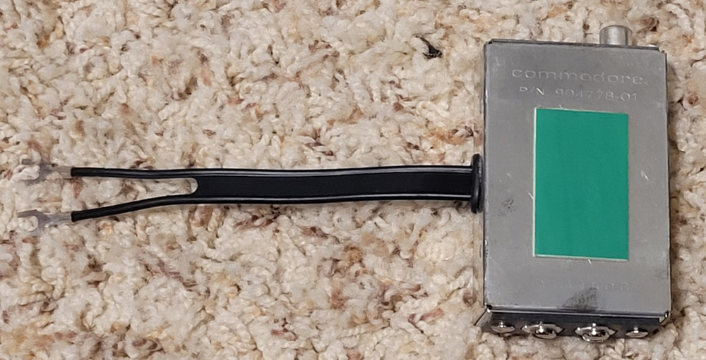 Commodore Atari RF Switch Adapter Original Sticker READ DESCRIPTION