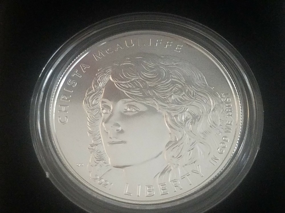 2021 Christa McAuliffe Uncirculated Commemorative Silver Dollar - 21CJ