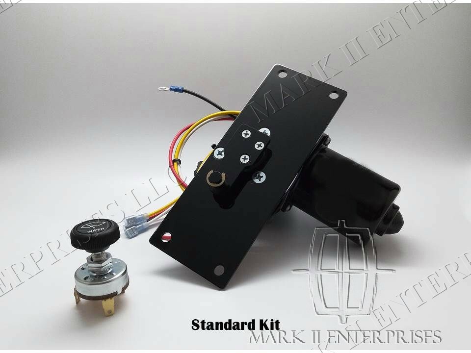 1961-65 Lincoln Windshield Wiper Conversion with 2-Speed Switch NEW