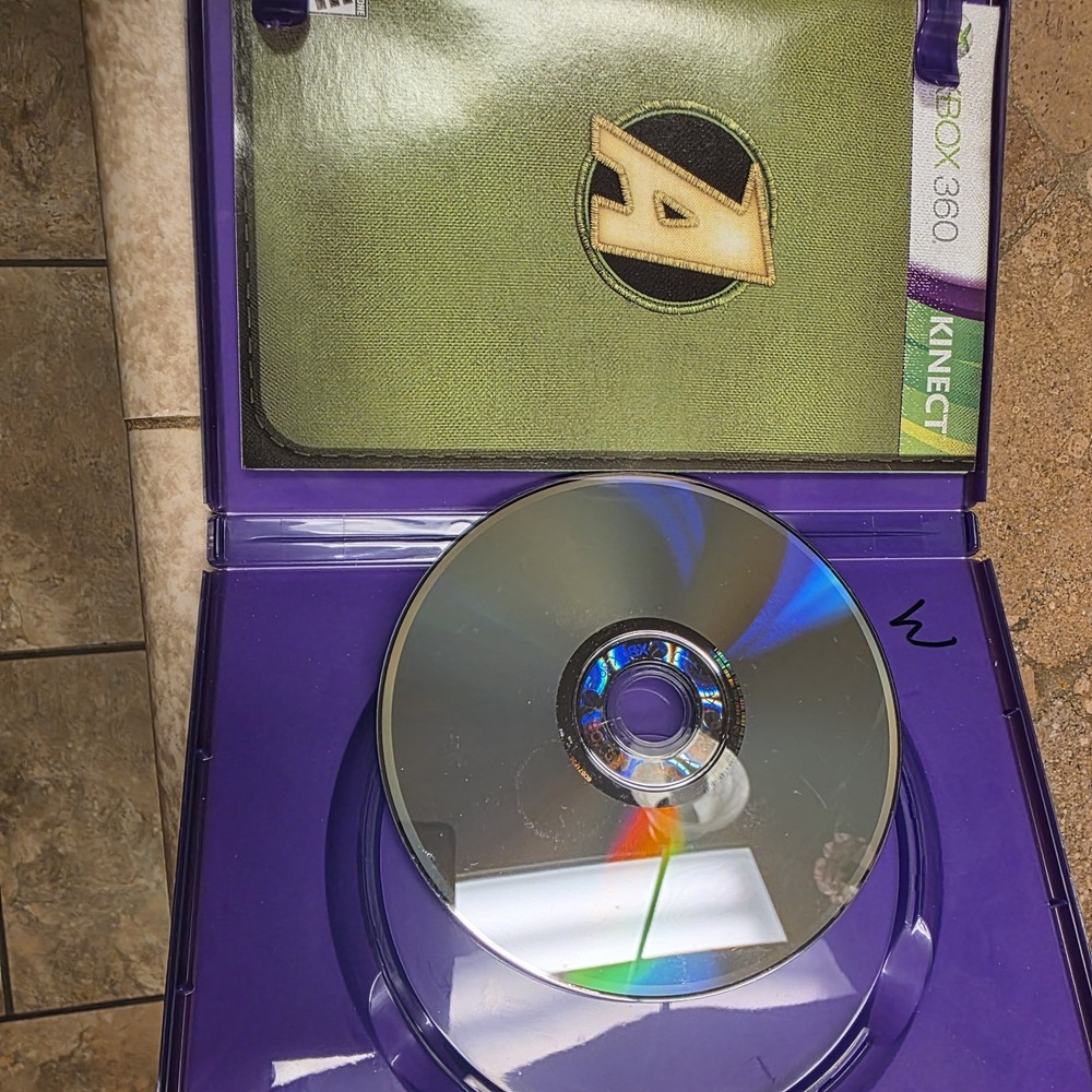 Xbox 360 Kinect Sensor Bar W/2 Games Tested Bundle Lot Microsoft