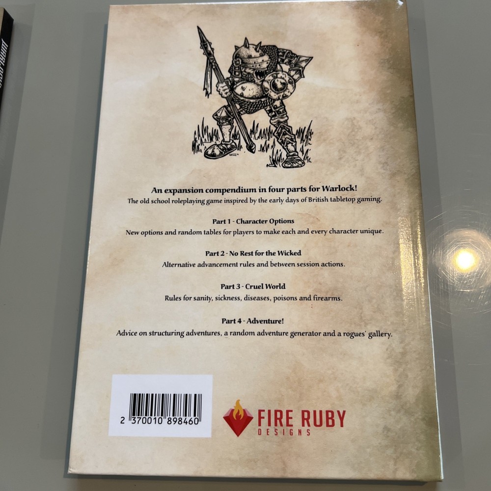 Warlock! RPG Compendium Vol 1, 2 & 3 + Goblin By Fire Ruby Designs BOSR