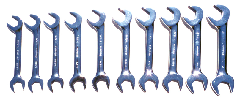 V8 Tools 9810 10pc Jumbo Angle Head SAE Wrench Set