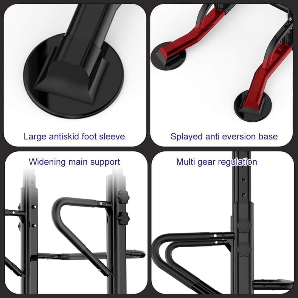 Power Tower Adjustable Height Pull Up & Dip Station Multi-Function Home Strength