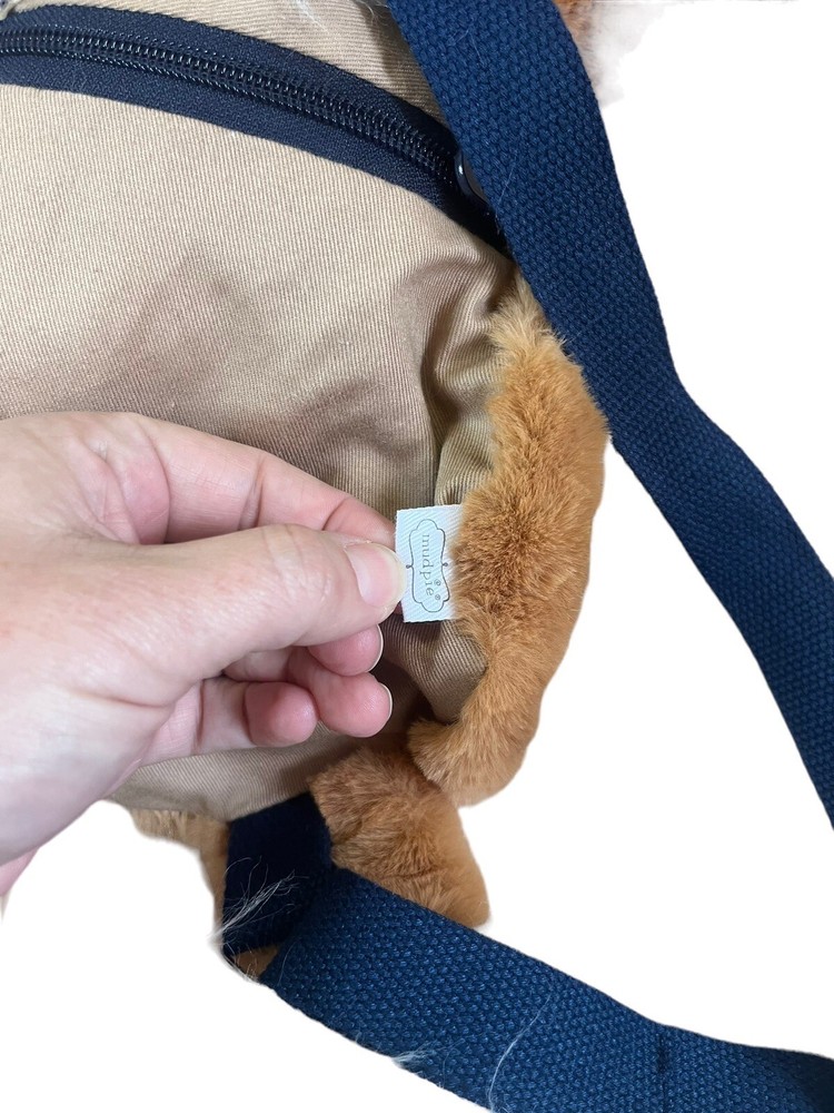 Mudpie Backpack Plush Horse Pony Adjustable Straps Brown/ White Cosplay