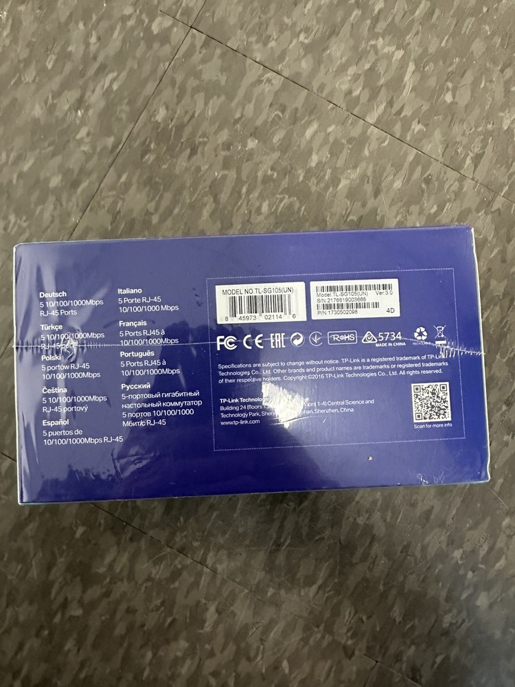 TP-LINK TL-SG105 network network switch