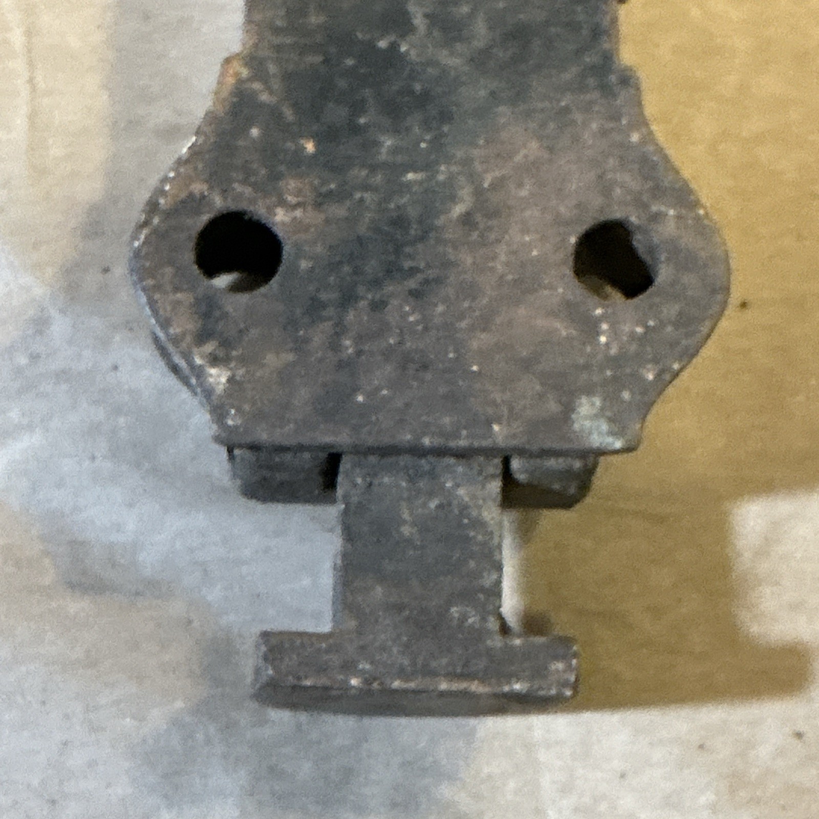 Antique Victorian Cast Metal Door Lock Surface Latch As Is INV-AT13