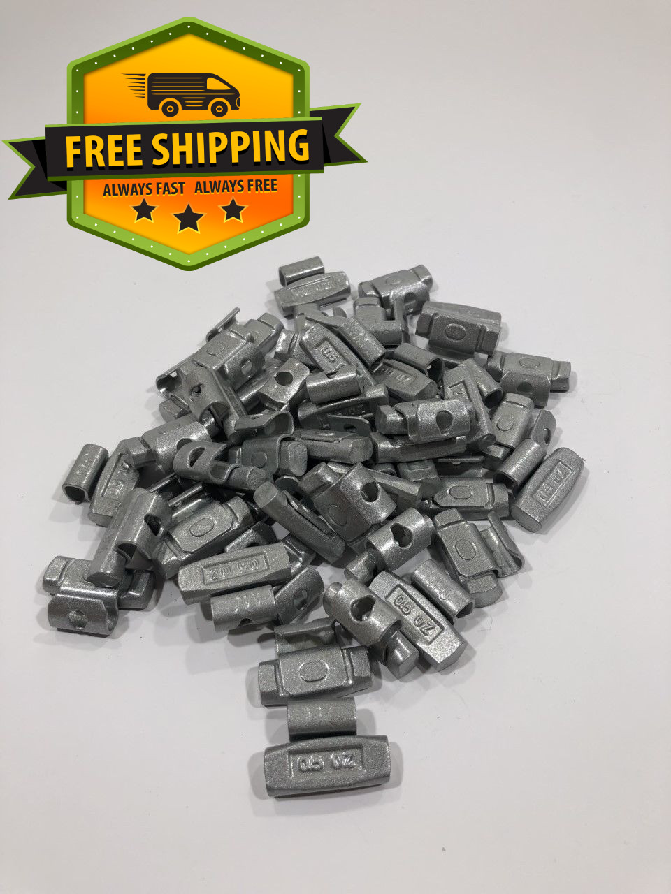 Wheel Balancing Weights MC Type Clip On .50 oz 50 piece box FREE SHIPPING🌭
