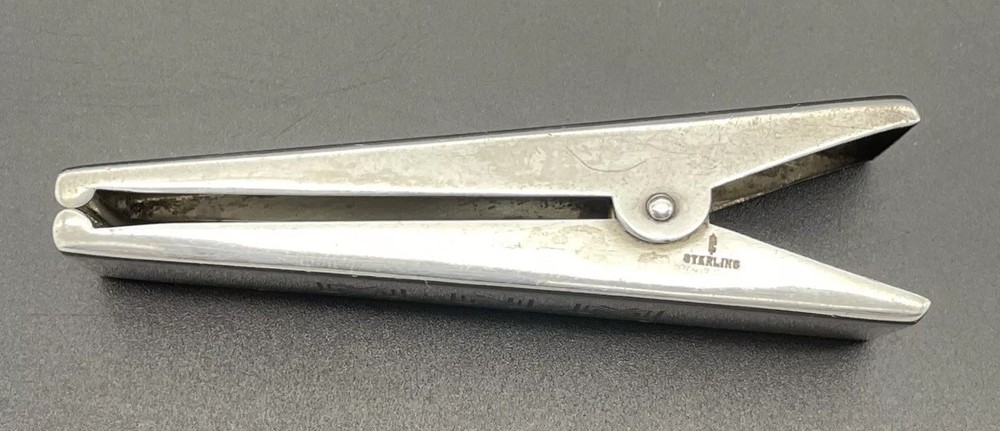 Sterling Silver Memo / Paper / Bill Clip Desk Accessory “ Remember ” Thomae Co