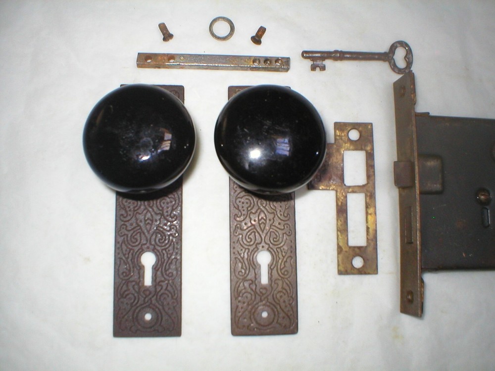 Antique Victorian Era Door Hardware