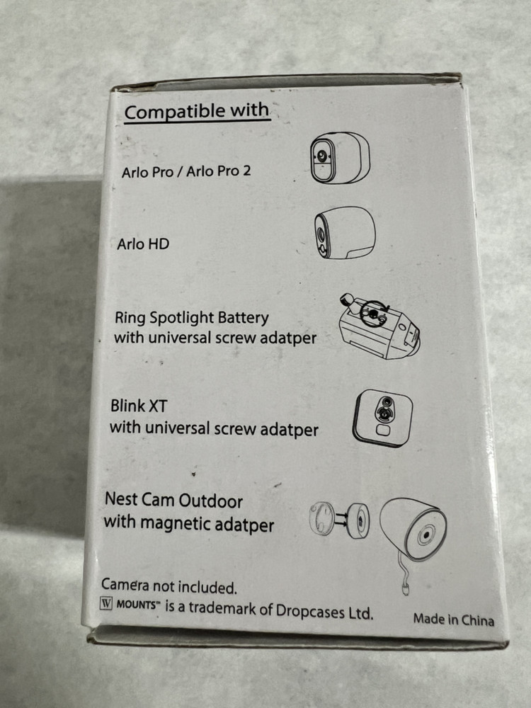 WASSERSTEIN Gutter Mount Compatible with Ring, Arlo, Blink, & Nest Cameras