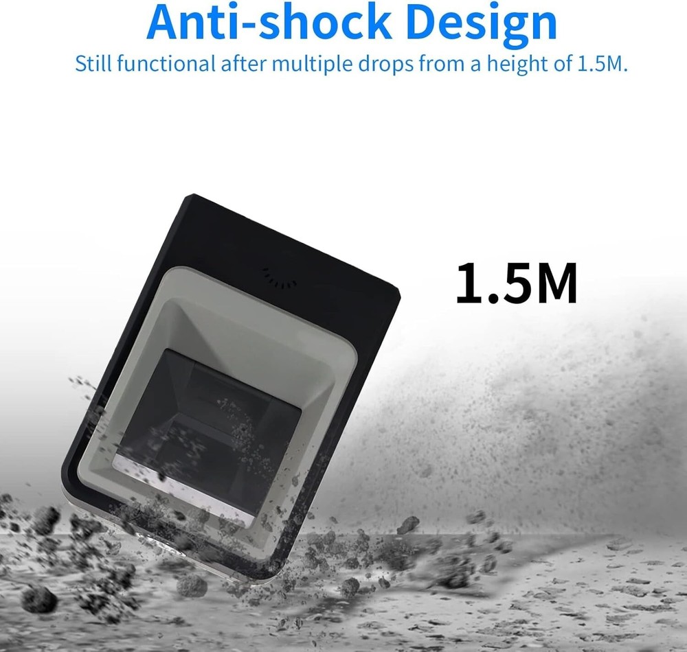 Handsfree 2D 1D Barcode Scanner,Alacrity QR Omnidirectional Desktop Bar Code ...