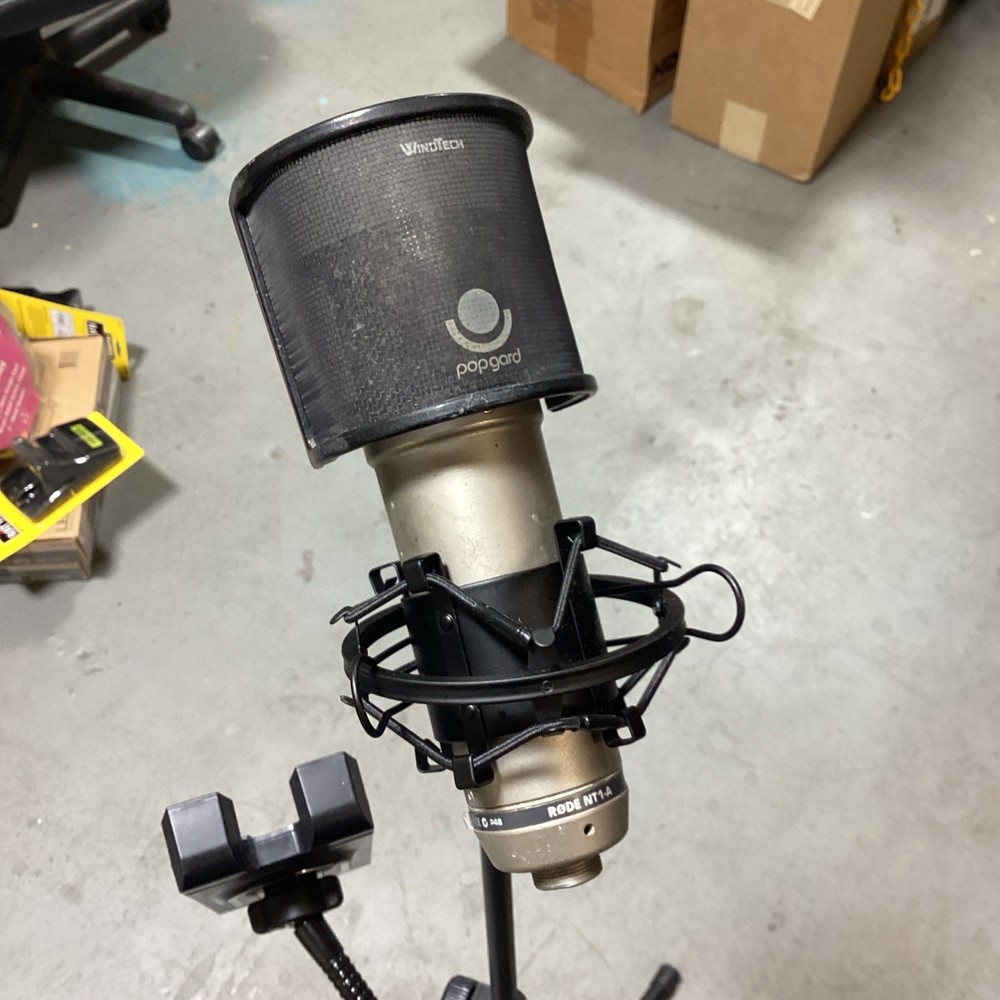 Rode NT1-A Condenser Microphone WindTech Popgard Screen & Adjustable Mic Stand