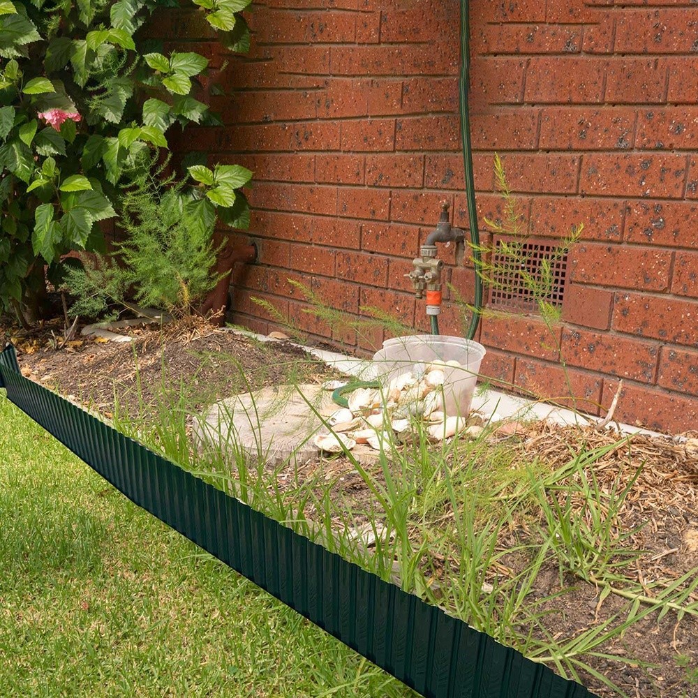 2pcs 30ft Garden Landscape Edging Border Lawn Edging Border Fence Yard Patios