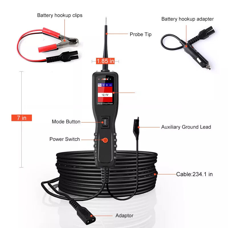 ANCEL PB100 Circuit Tester Electrical System Diagnostic Tool For Pickup Trucks