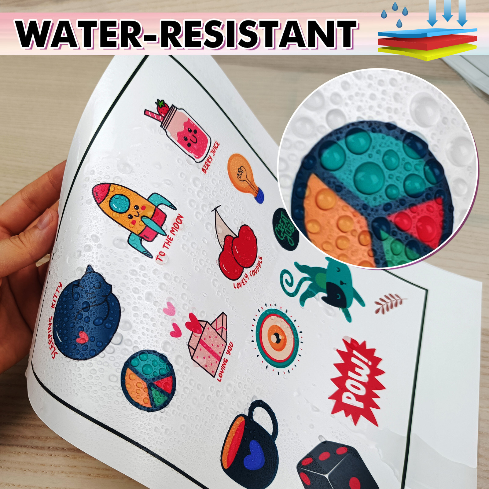 Koala Waterproof Printer Paper 8.5x11 Matte White Inkjet Printable Vinyl Sheets