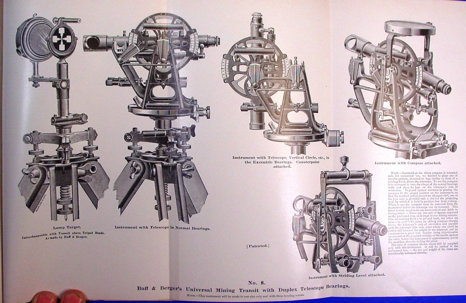 1894 Buff Berger Surveying Insts. Catalog