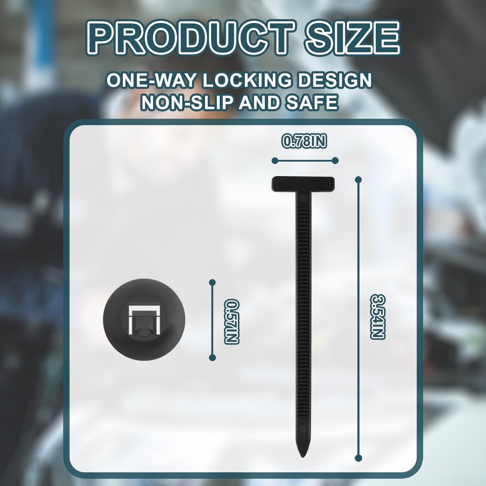 Cable Tie Buckle 100pcs with PP Box .Self-Locking Universal Nylon Cable Tie