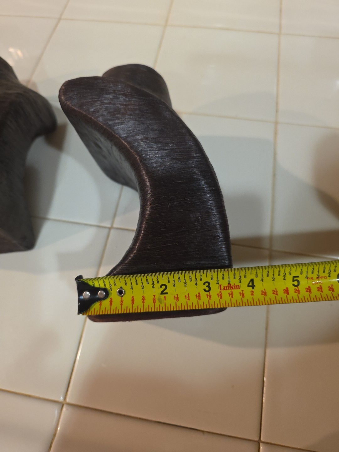 Set Of 2 Brown Twine Necklace Display Stand Countertop Display 8" Tall