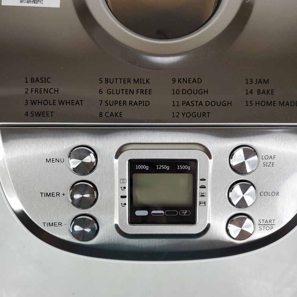 Vevor Bread Maker 15in1 3LB Dough Machine Nonstick Ceramic Pan Auto - BM8902-A
