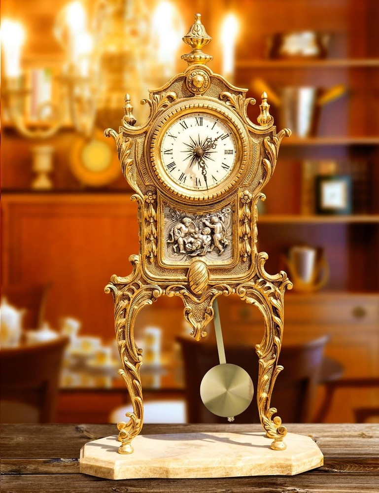 NiHome Quartz Wall Clock Pendulum - Gold Replacement