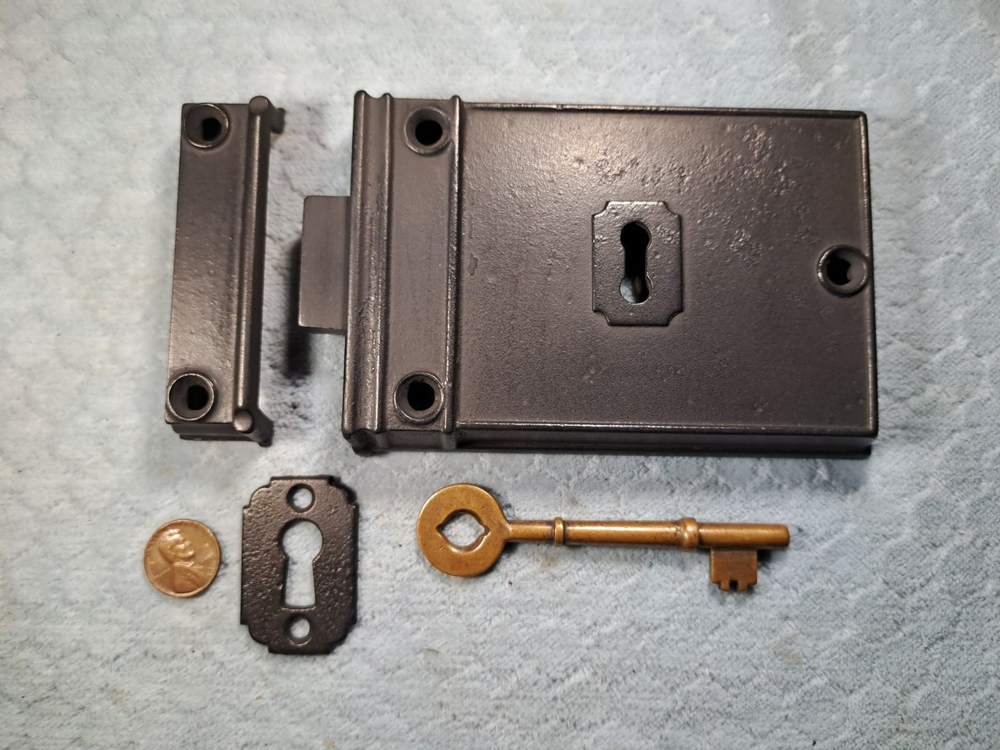 Beveled Edge Rim Deadbolt Restored