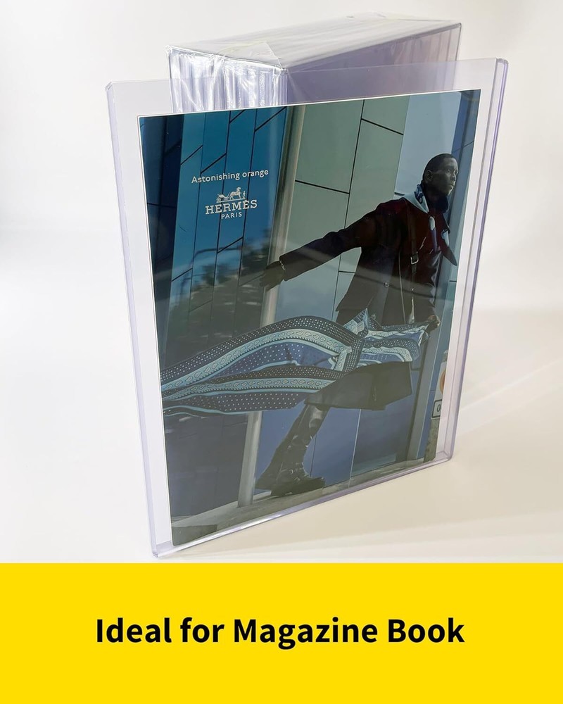 Magazine Toploader - 7mm Thick Plastic Sleeves, 9x11.5 Top Loader Clear