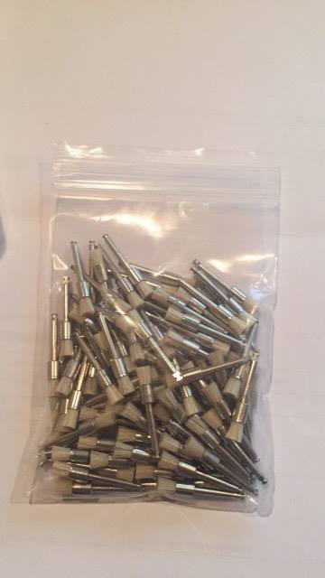 DISPOSABLE PROPHY BRUSH BRISTLE, FLAT 100PCS