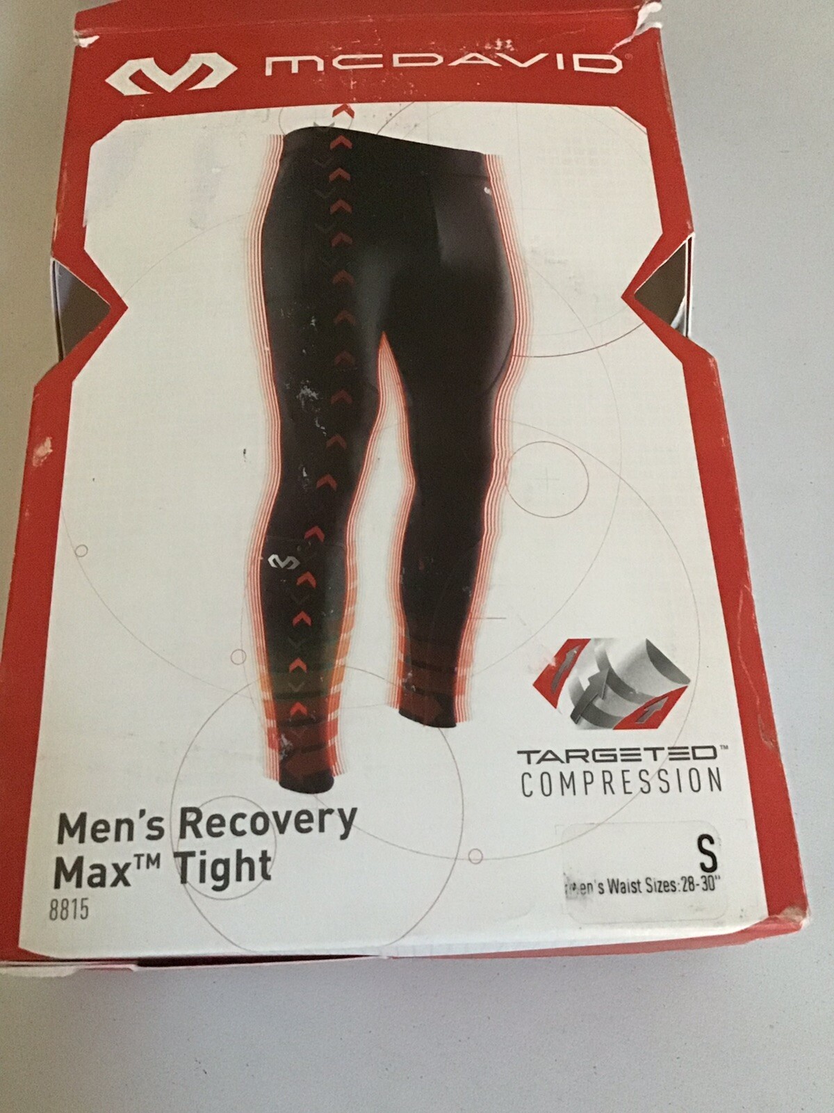 McDavid Recovery Max Tights Men's Black Size Small Waist 28-30 New in box B7