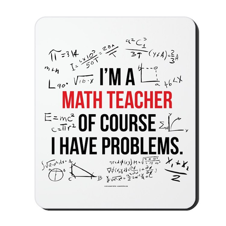 CafePress Math Teacher Problems Mousepad (270585993)