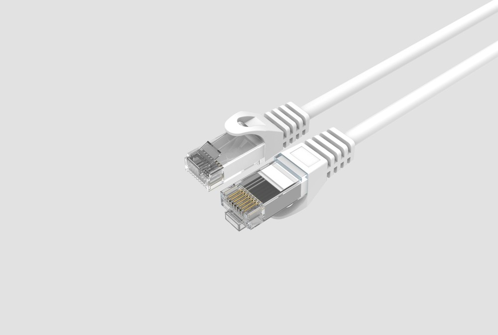 CAT6 Slim Ethernet Patch Cable White 10FT 25 PACK