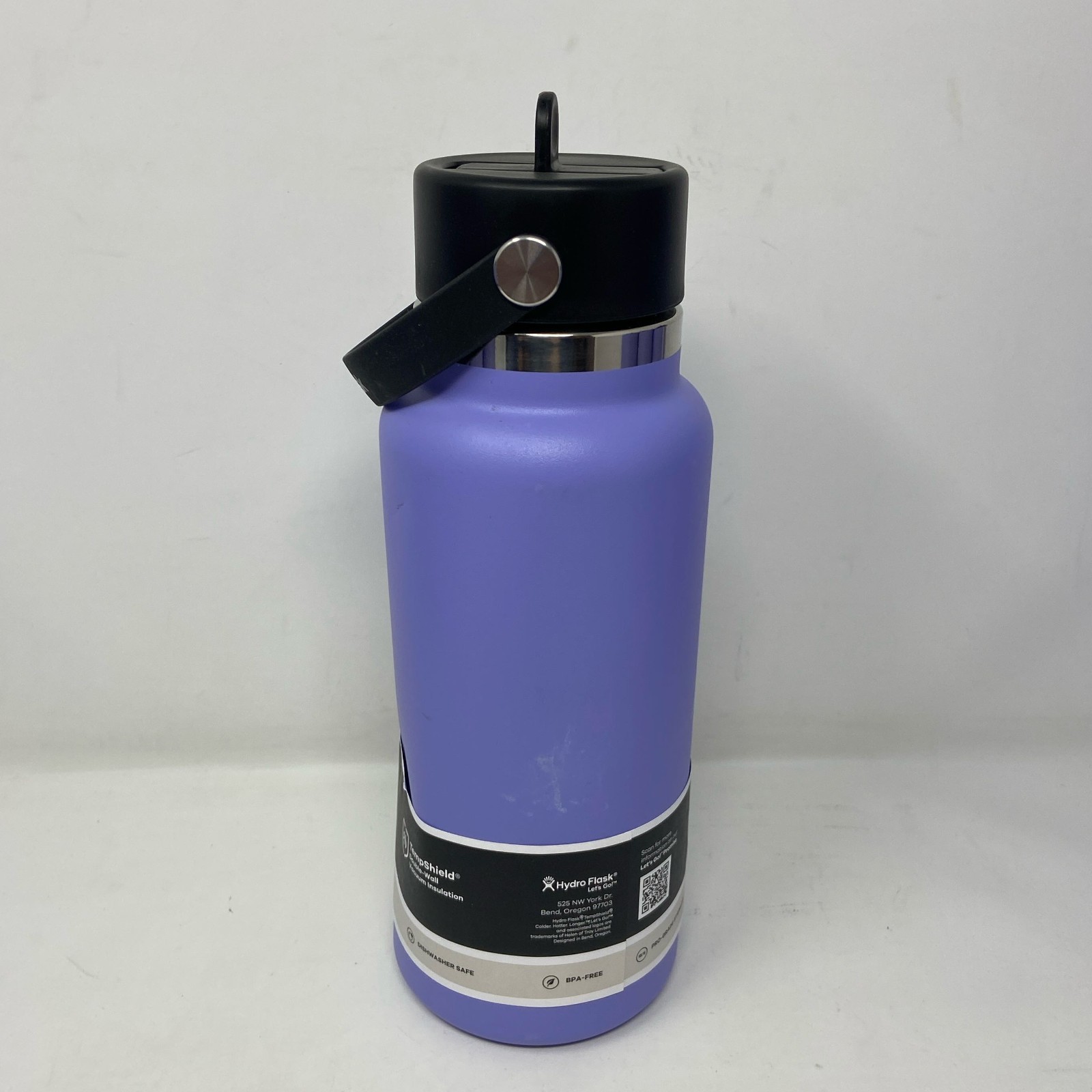 Hydro Flask 32oz Wide Mouth Water Bottle with Flex Straw Cap - Lupine Purple