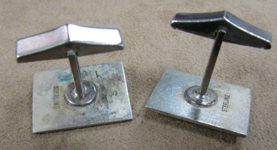 Sterling Silver Cuff Links +