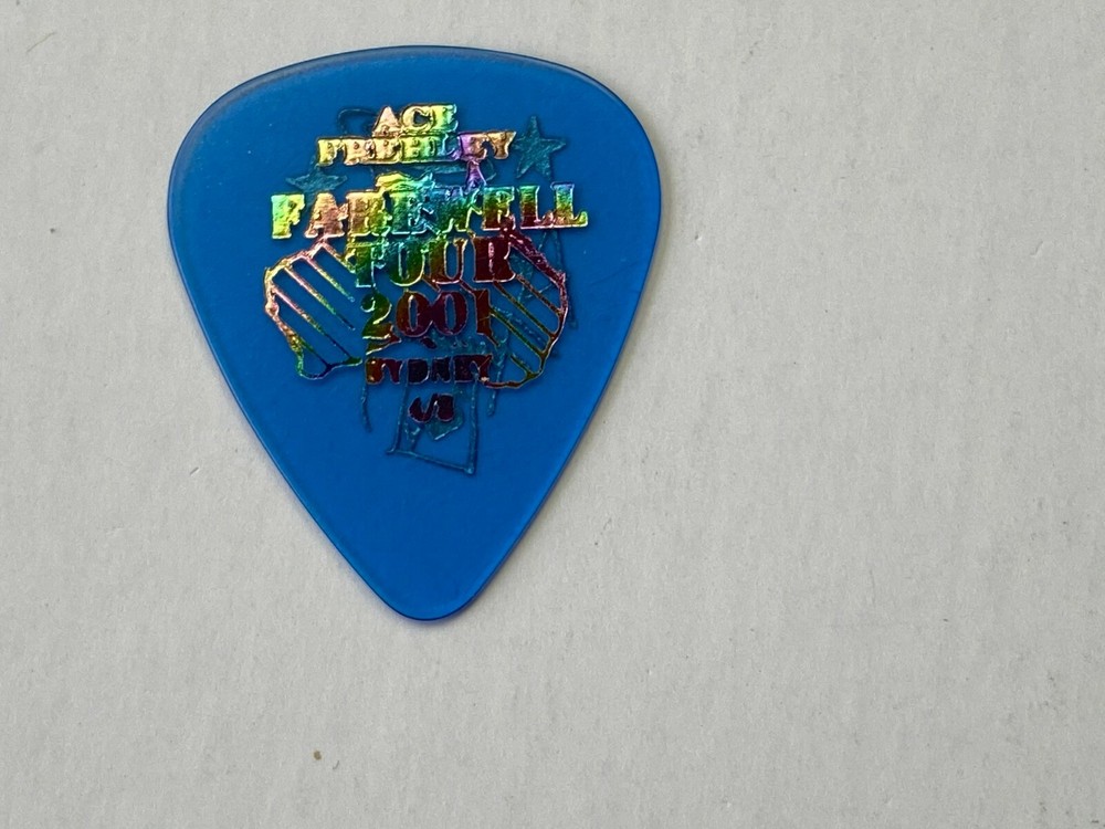 KISS Guitar Pick ACE FREHLEY Farewell Concert Tour 2001 Sydney Australia Vintage